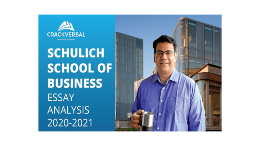 Schulich School of Business Essay Analysis 2020 - 2021
