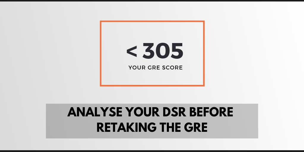 Retaking GRE - less 305