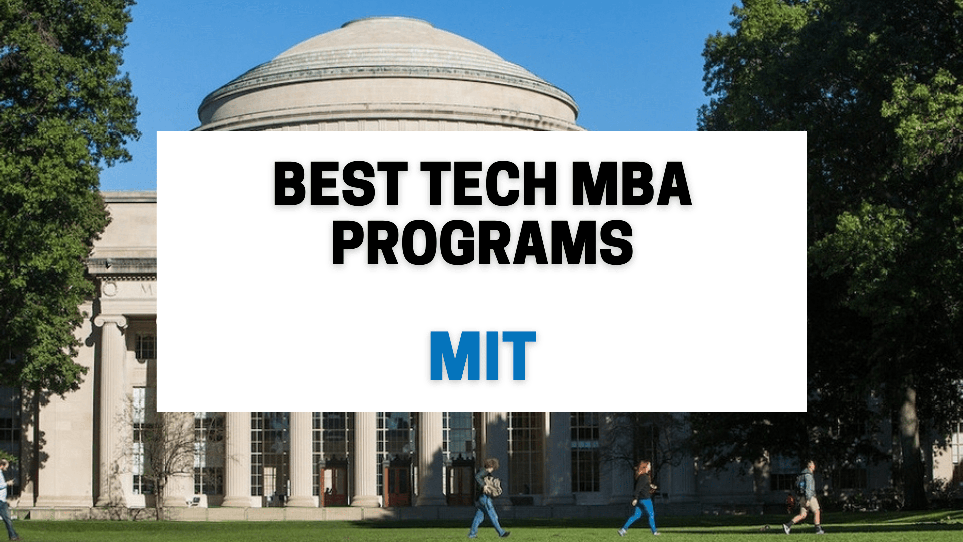 Top MBA institutes in the world
