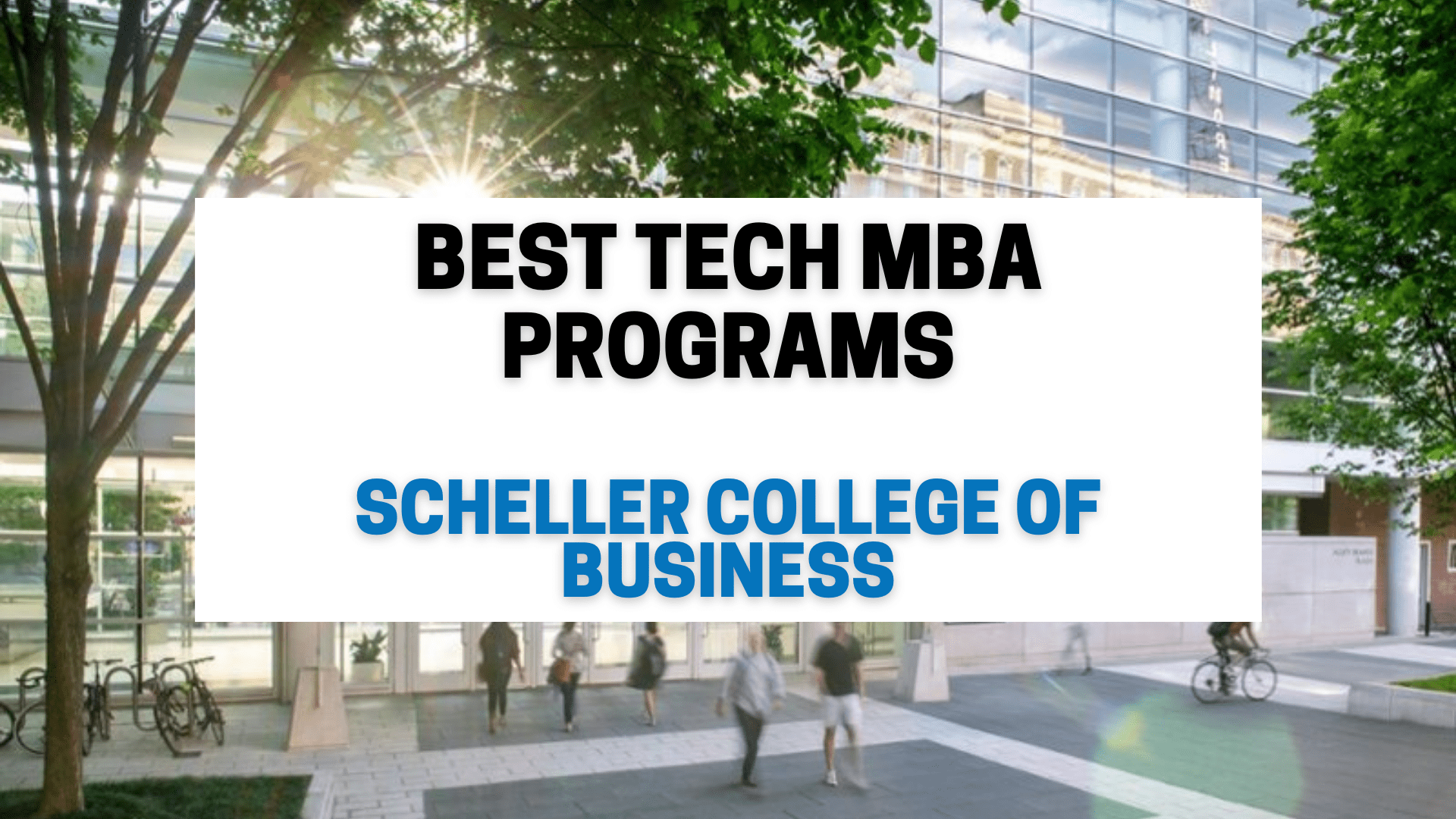 Top MBA institutes in the world