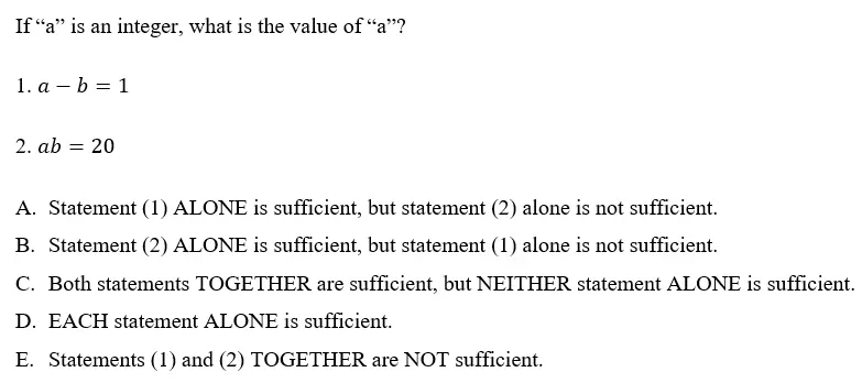 GMAT Focus Data Sufficiency - Question GMAT Focus Data Sufficiency - Question